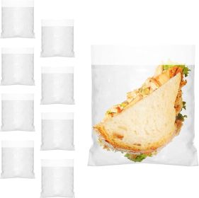 Fold Top Plastic Sandwich Bags 6.5" x 7.5", Pack of 16000 Clear Plastic Sandwich Baggies with Flip-Top Closure