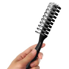 Black Hairbrushes 8" Pack of 12 Plastic Brushes for All Hair Types Plastic Bristles Rounded Hairbrushes Massage Hair Brush Detangling Hair Brush Vente