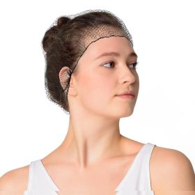 Black Nylon Hair Nets 22" in Bulk. Pack of 1440 Disposable Invisible 1/4" Aperture Hairnets Caps with Elastic Band. Stretchable Head Covers for Cookin